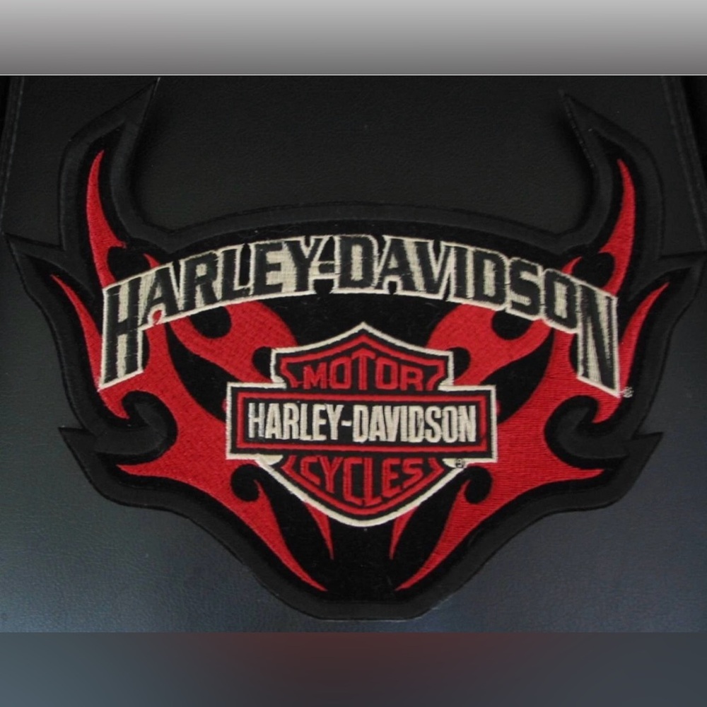 Harley-Davidson Fiery Red and Black Emblem
